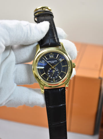 ANNUAL CALENDER AUTO 38MM GOLD BLACK