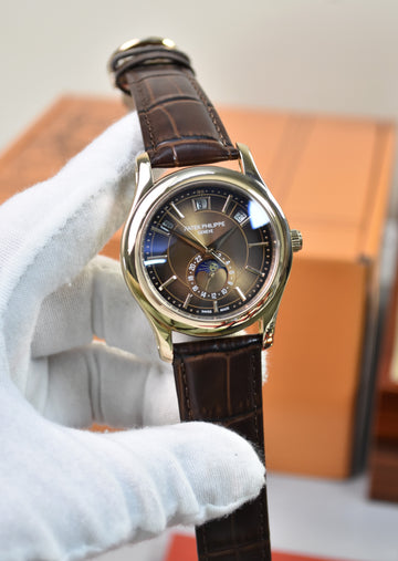 ANNUAL CALENDER AUTO 38MM ROSE BROWN