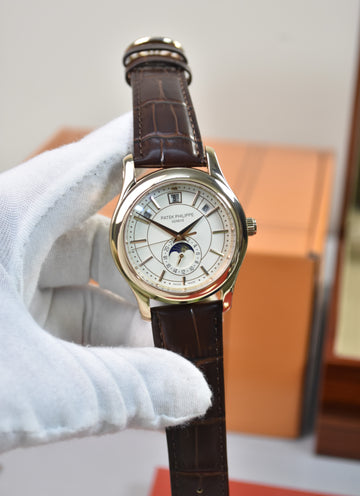 ANNUAL CALENDER AUTO 38MM ROSE WHITE