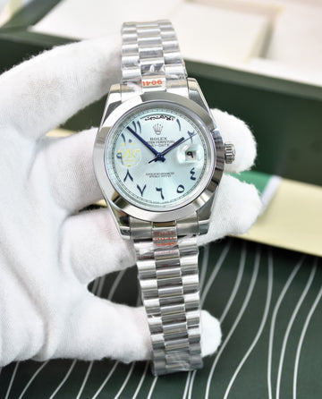 DAYDATE AUTO PRESIDENTIAL ARABIC ICE BLUE DAIL