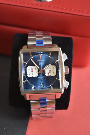 MONACO CHRONOGRAPH SILVER BLUE DAIL