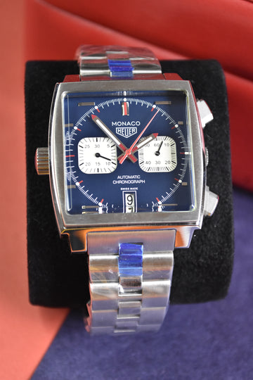 MONACO CHRONOGRAPH SILVER DARK BLUE DAIL