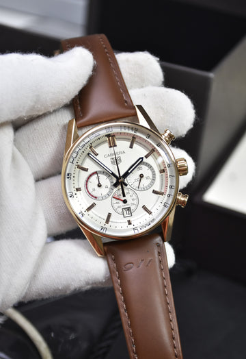 CARRERA PORSCHE 911 CHRONOGRAPH QUARTZ STRAP ROSE WHITE DAIL