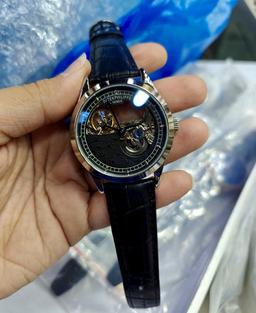 SKELETON AUTO SILVER BLACK DAIL