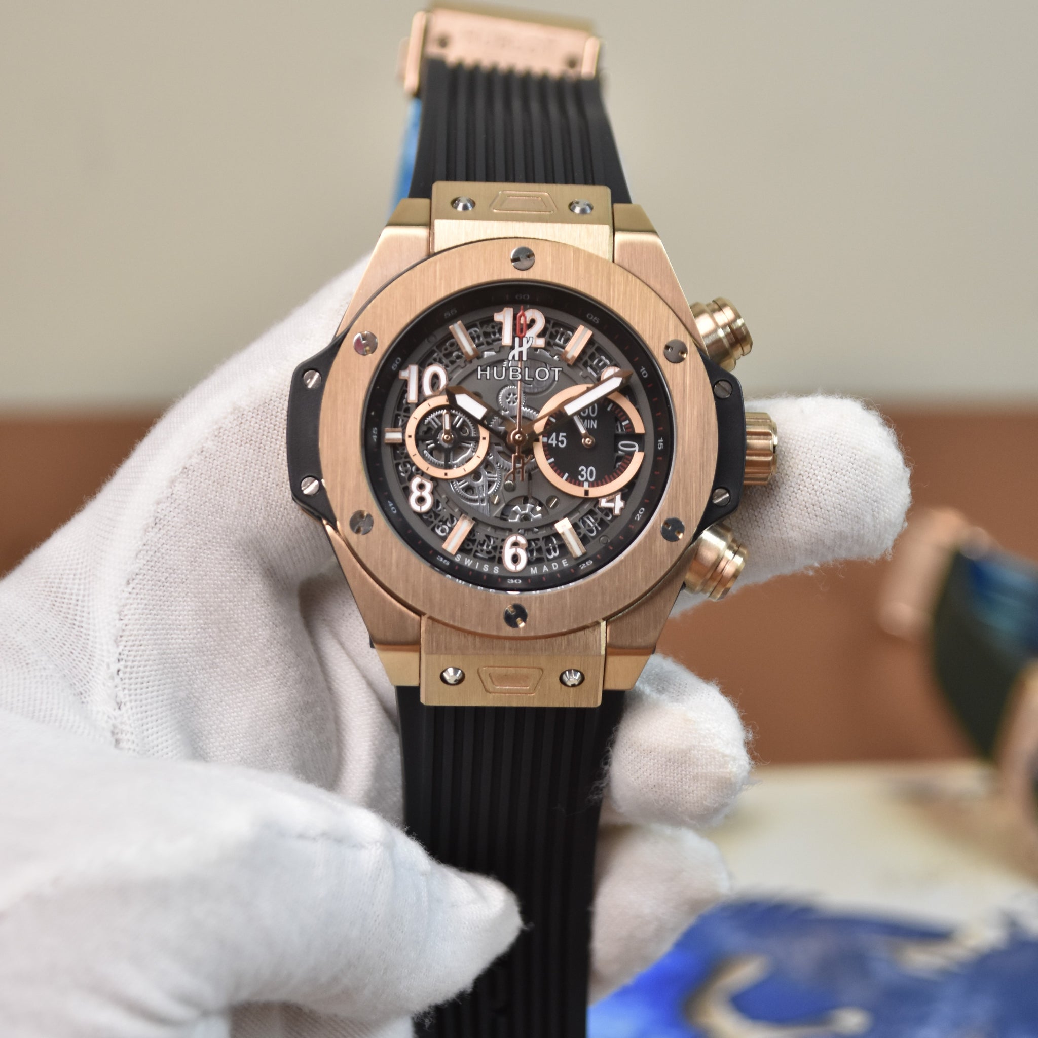 BIGBANG CHRONO PVC ROSE BLACK DIAL