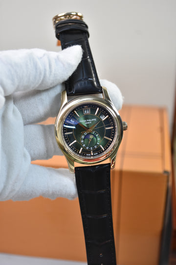 ANNUAL CALENDER AUTO 38MM ROSE GREEN