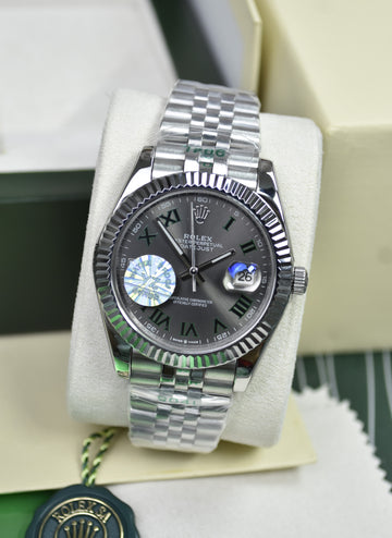 DATEJUST JUBLIE CHAIN AUTO SILVER WIMBLEDON DAIL (YZ)