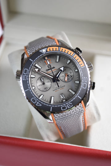 PLANET OCEAN QUARTZ CHRONOGRAPH STRAP ORANGE GREY