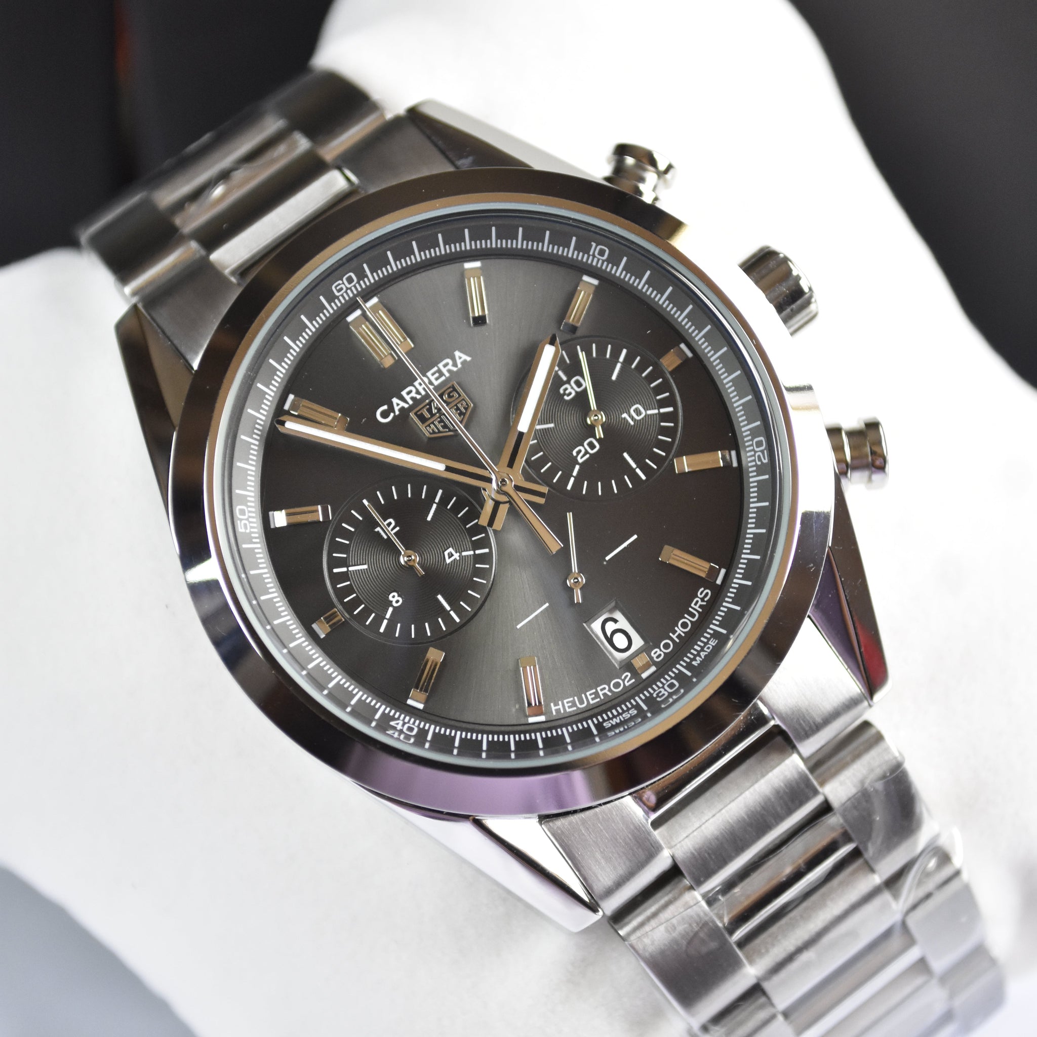 CARRERA 80 HOURS QUARTZ CHRONO SILVER GREY DAIL