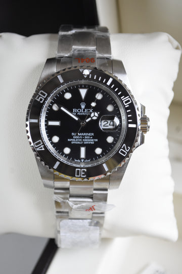 SUBMARINER AUTO CHAIN SILVER BLACK DAIL