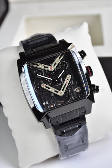 MONACO V4 CHAIN QUARTZ ALL BLACK..