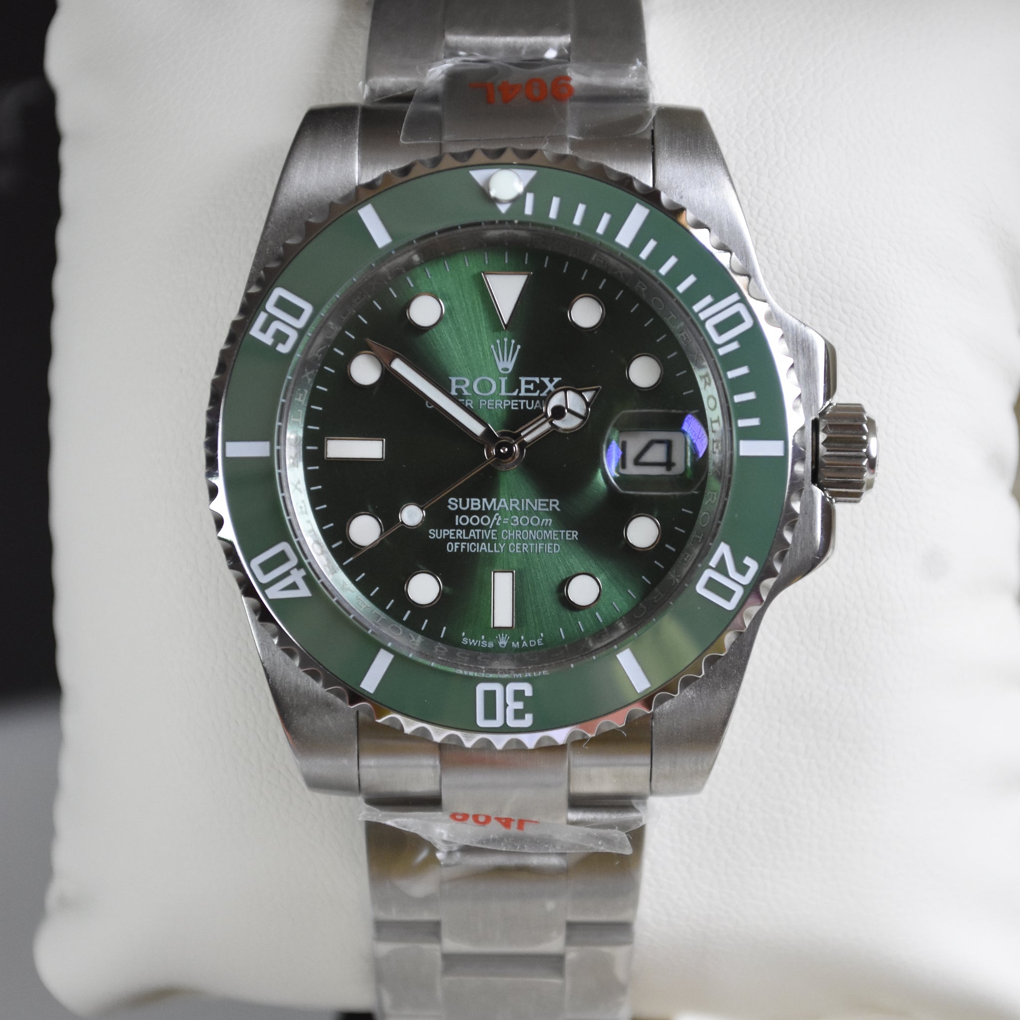 SUBMARINER AUTO CHAIN HULK SILVER GREEN DAIL