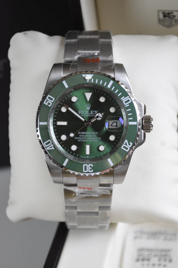 SUBMARINER AUTO CHAIN HULK SILVER GREEN DAIL