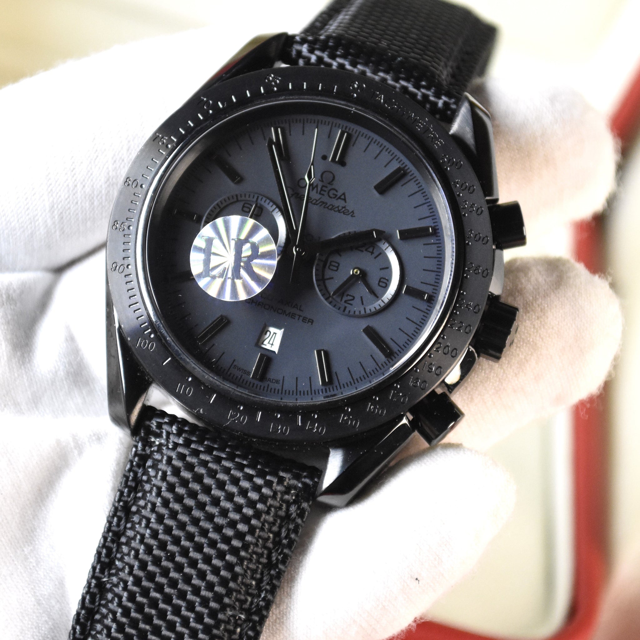 SPEEDMASTER CHRONOMETER STRAP ALL BLACK