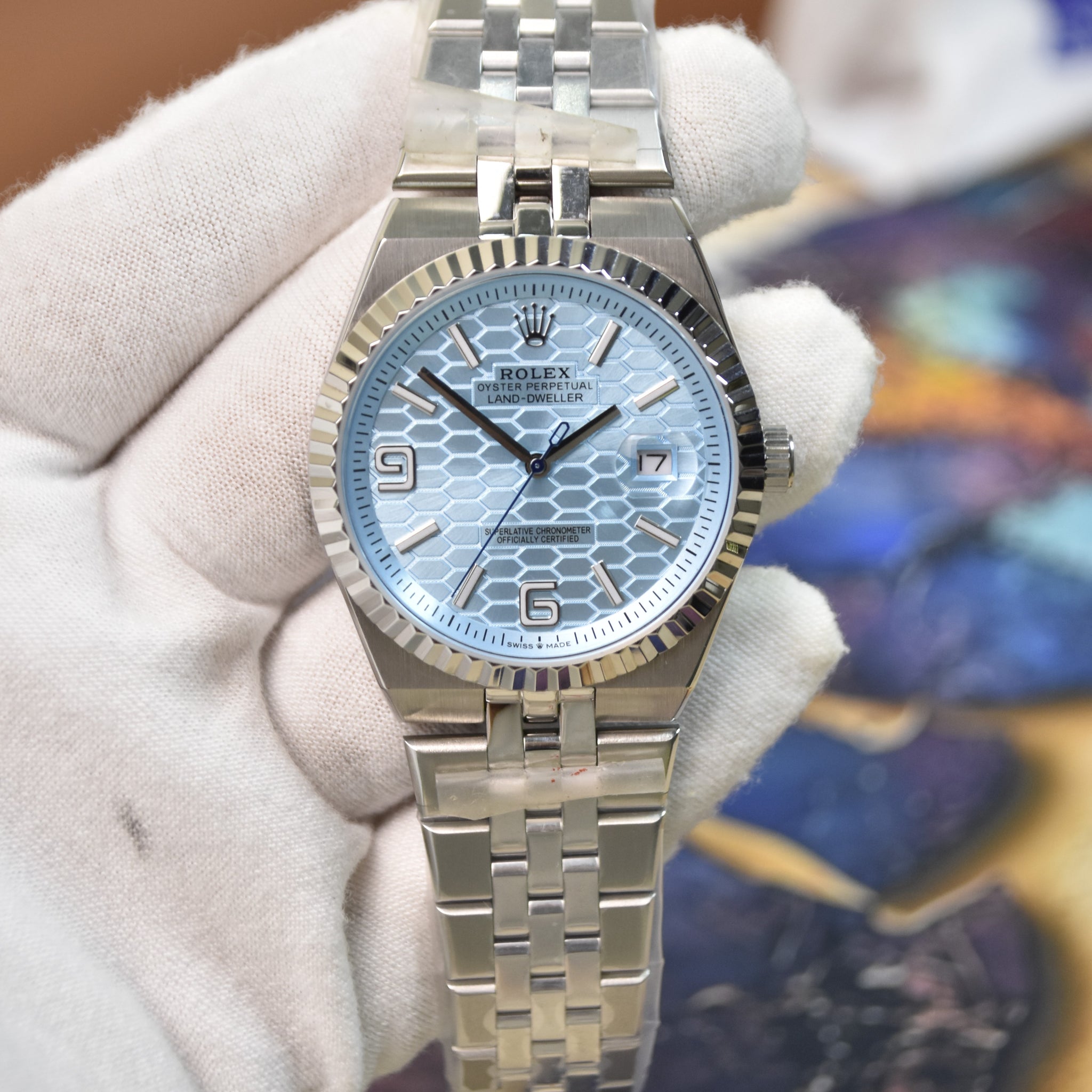 Land Dweller Chain Silver Tiffany Dial