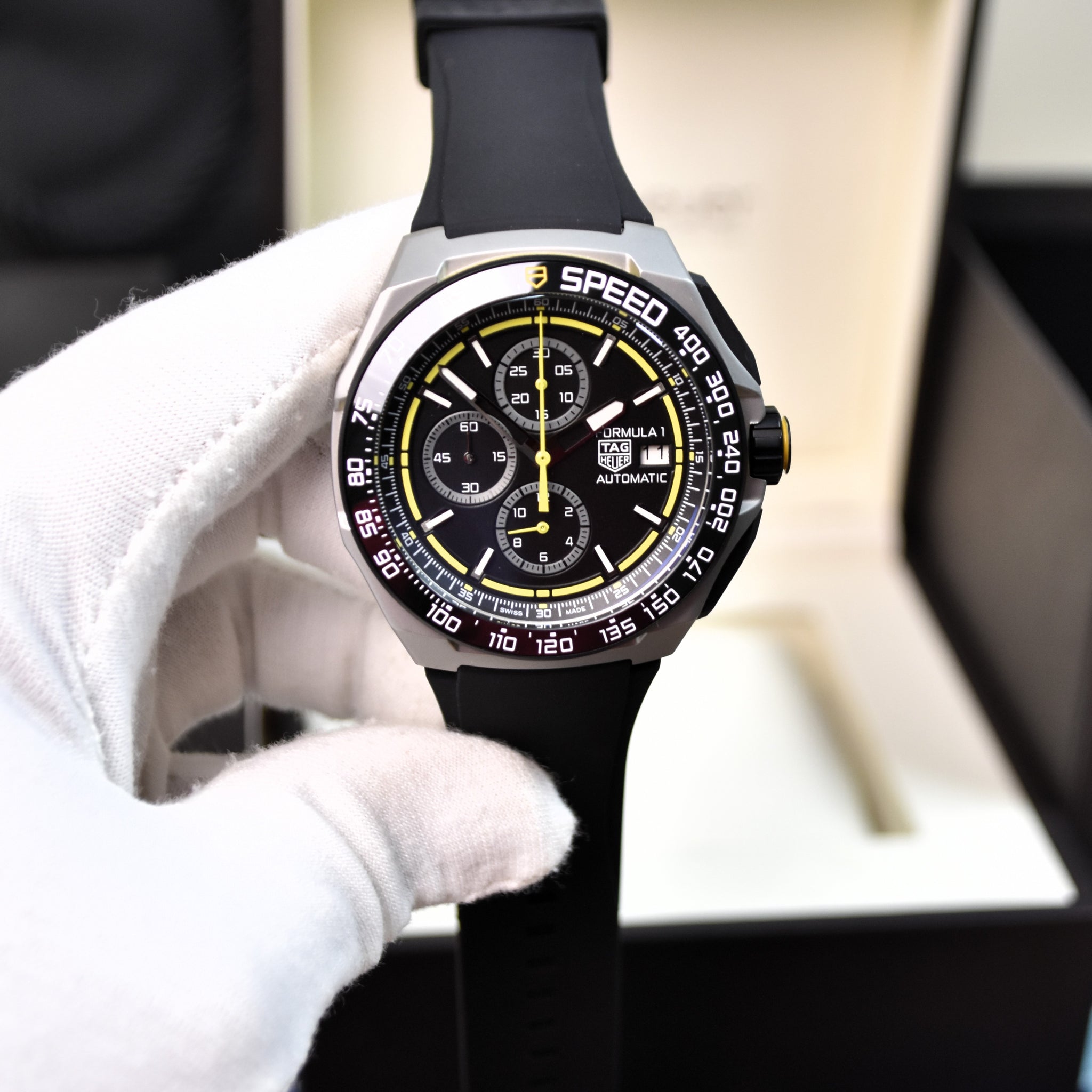 Formula 1 New Chrono PVC Grey Titanium Black Yellow