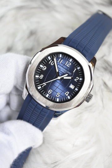 AQUANAUNT STRAP AUTO SILVER BLUE DAIL