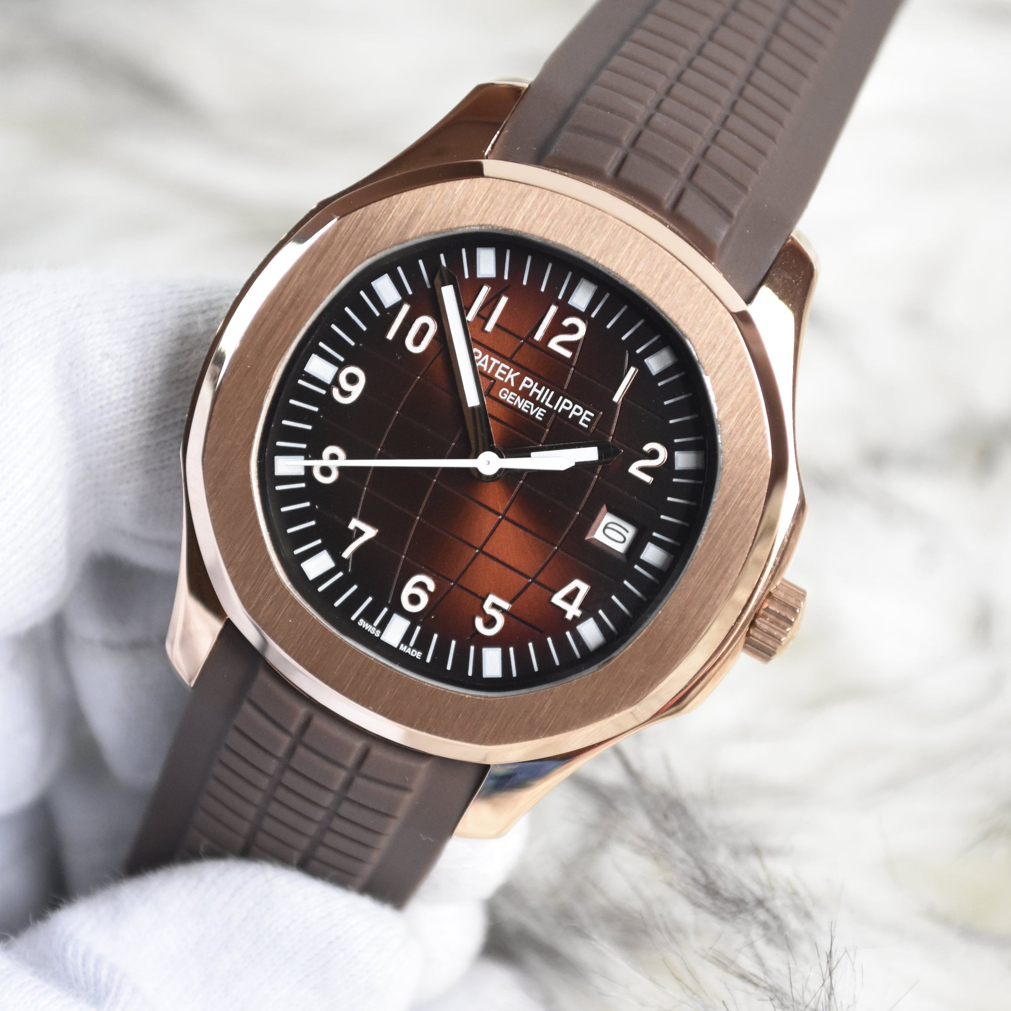 AQUANAUNT STRAP AUTO ROSE BROWN DAIL