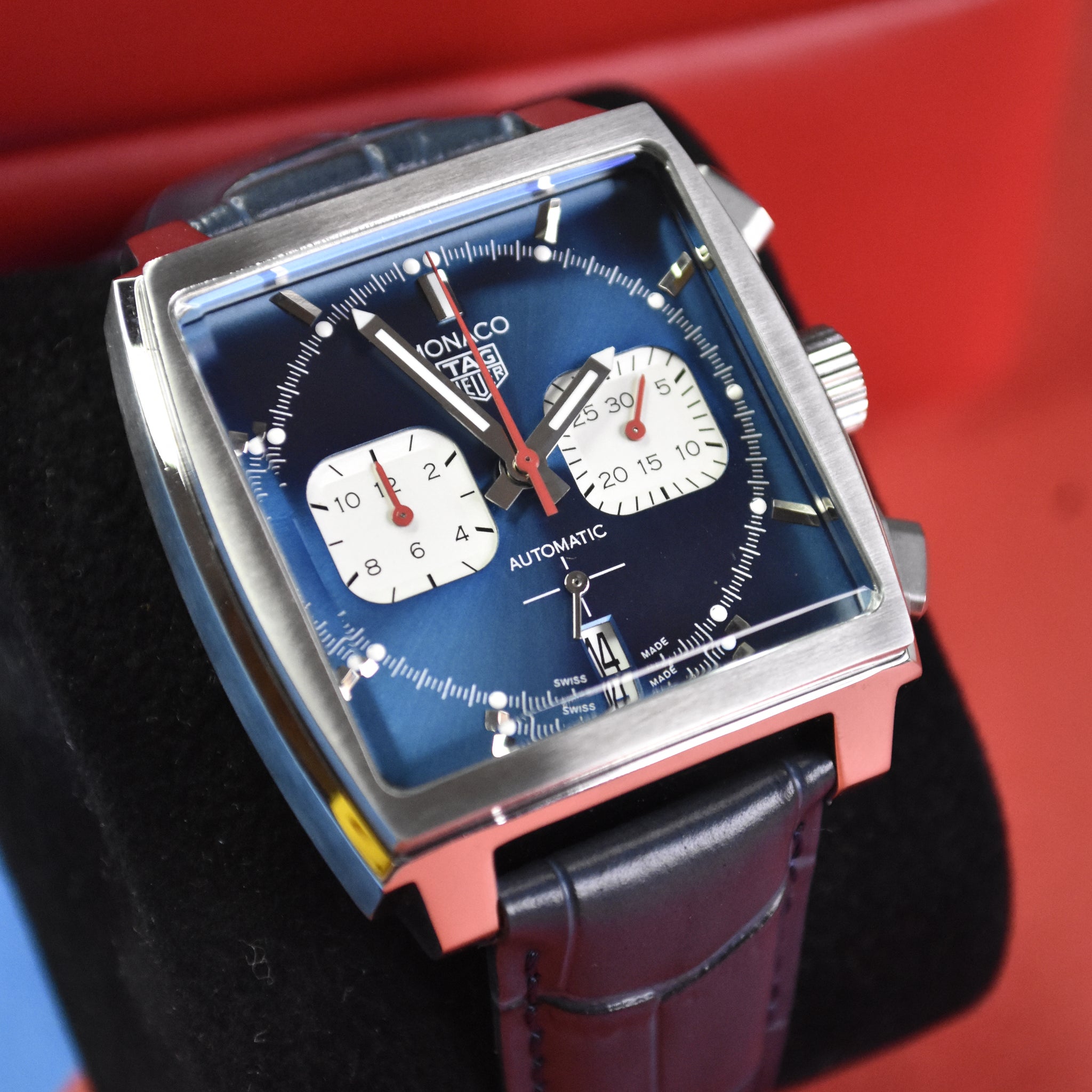 MONACO CHRONOGRAPH STRAP BLUE DAIL