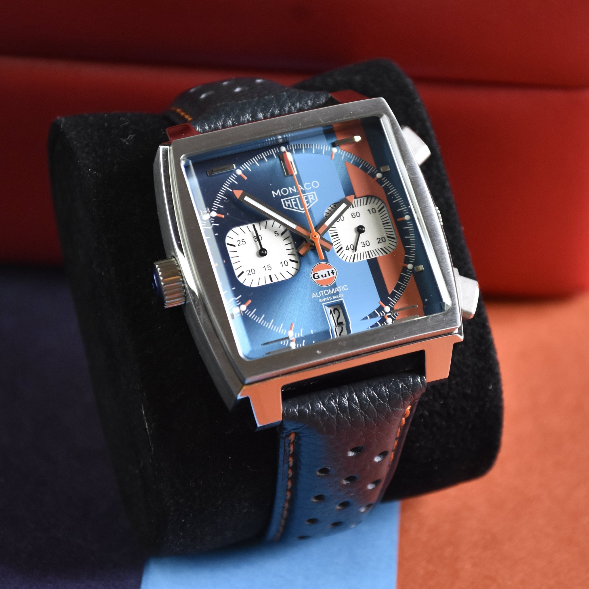 MONACO CHRONOGRAPH STRAP BLUE GULF DAIL