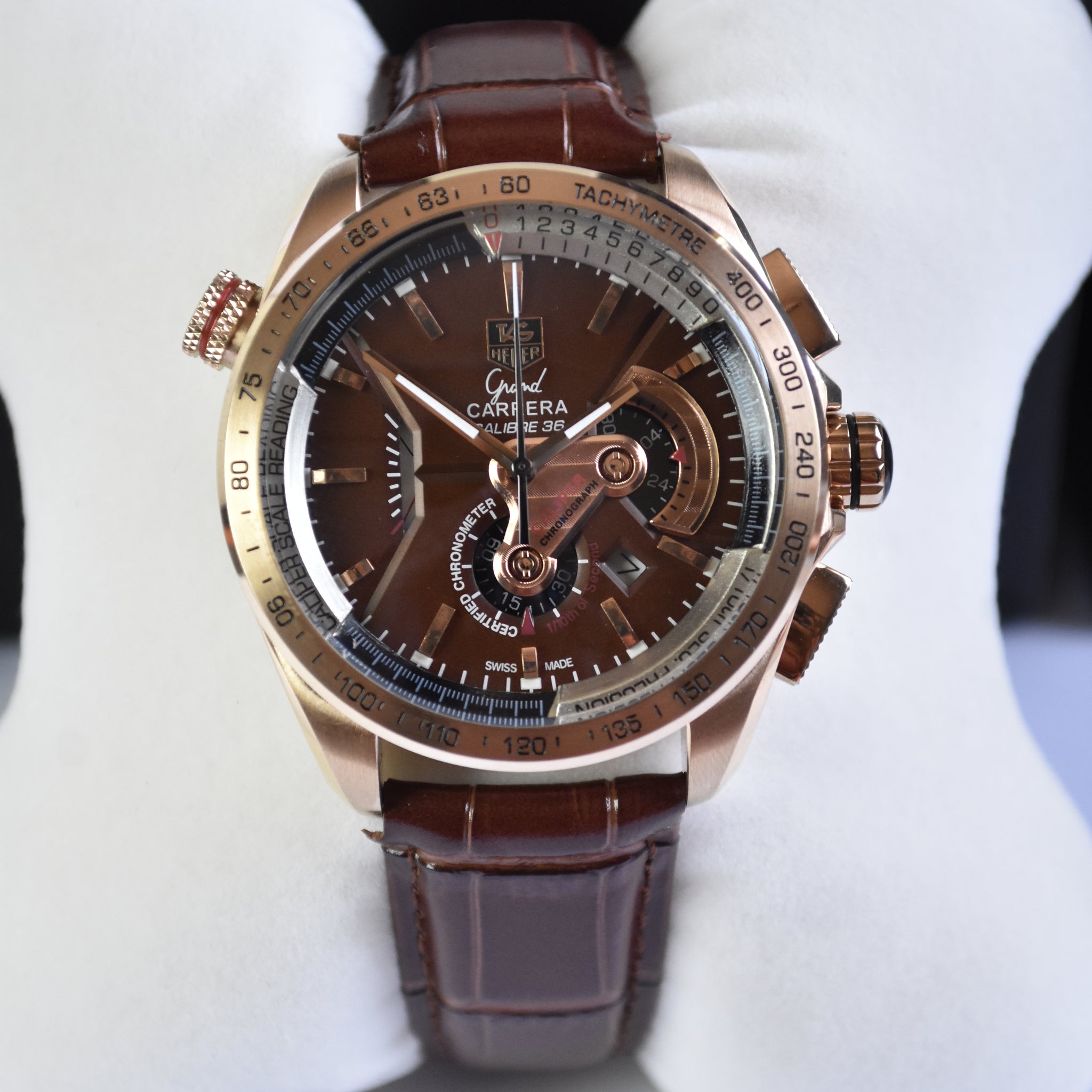 CALIBER 36 QUARTZ STRAP BROWN DAIL