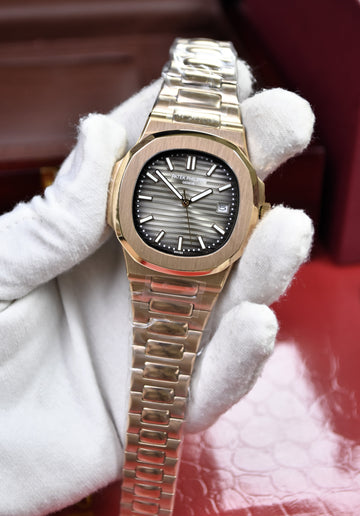 PP NAUTILUS AUTO CHAIN ROSE GREY (ZP)