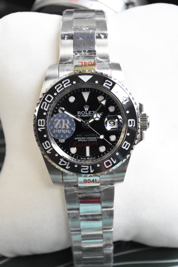 GMT 2 AUTO CHAIN OYESTER SILVER  BLACK DAIL