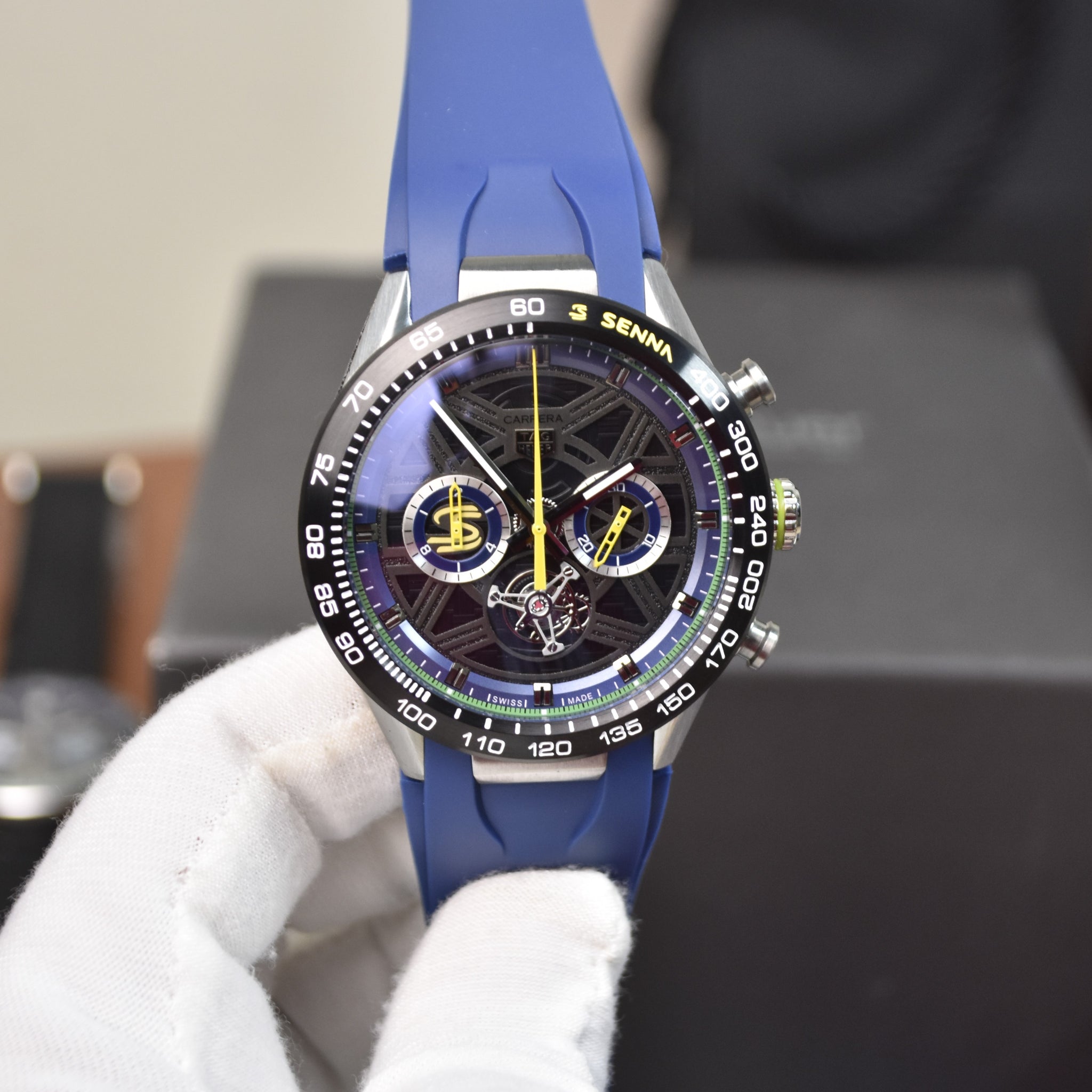 Porsche 963 New Chrono Quartz PVC Silver Grey